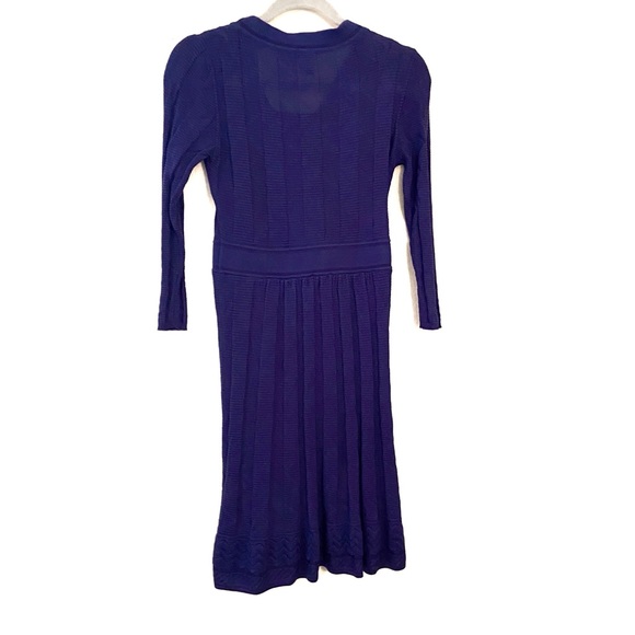 Missoni Chevron Sweater Knit Long Sleeve Dress - Picture 4 of 12